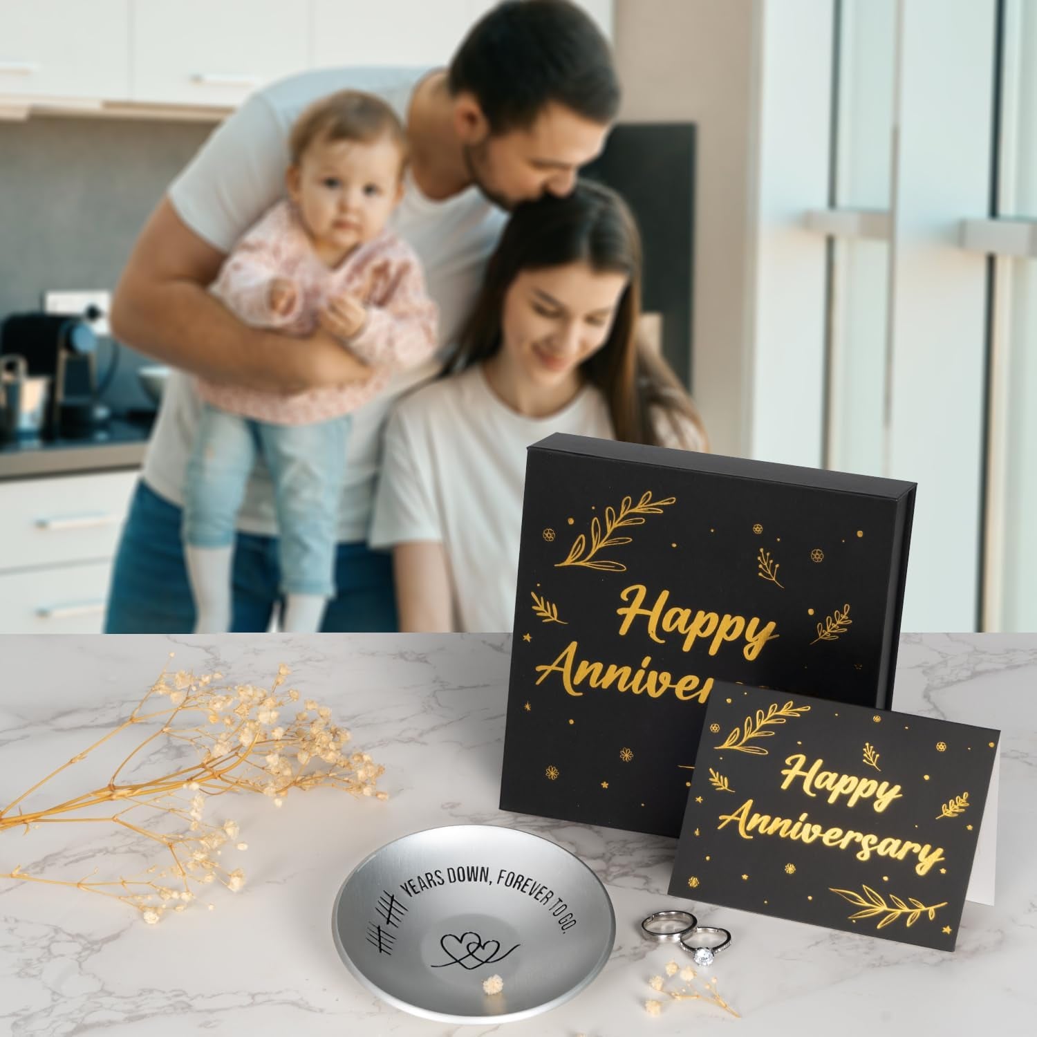 10th Anniversary Engraved Aluminium Ring Dish