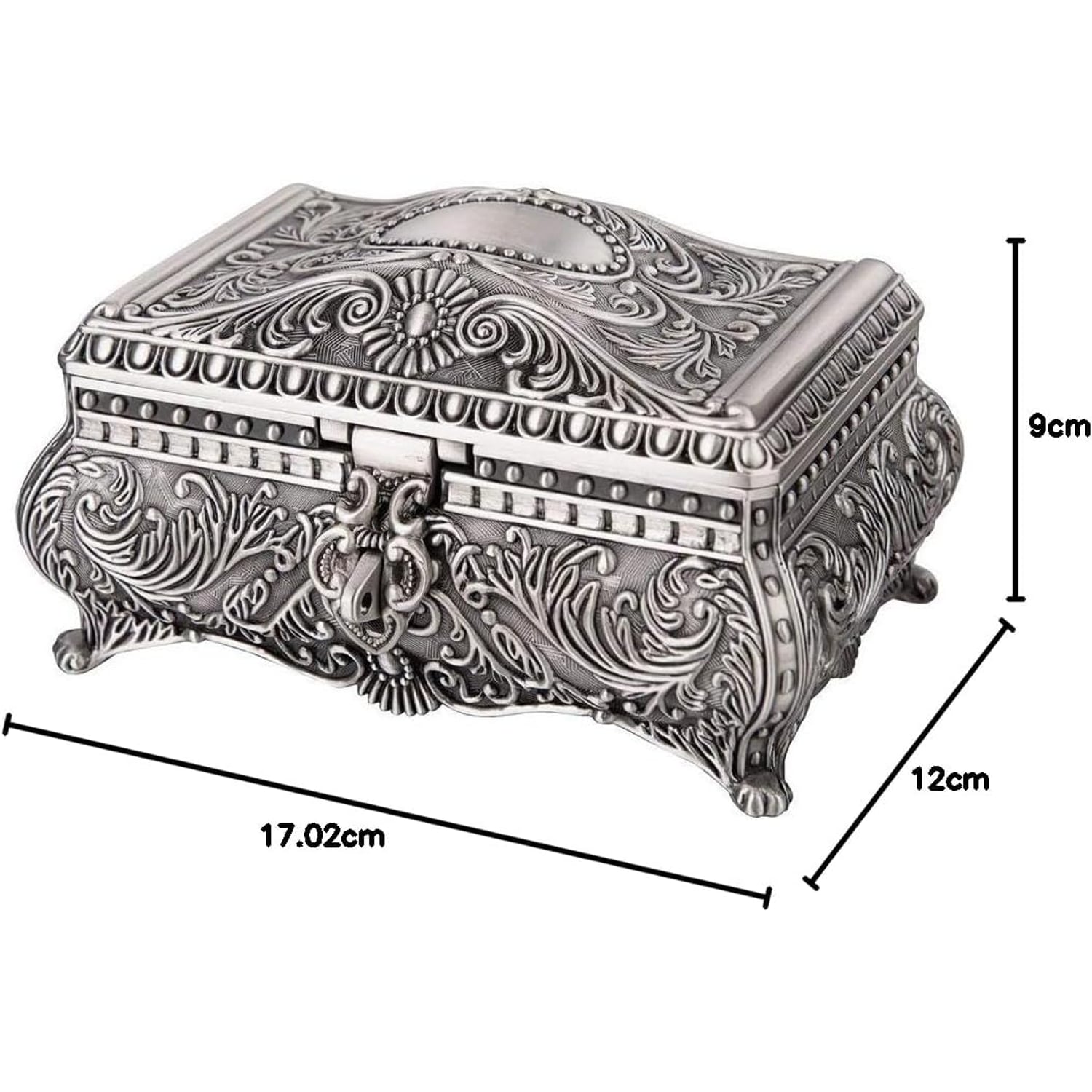 Engraved Antique Trinket Box: image 2