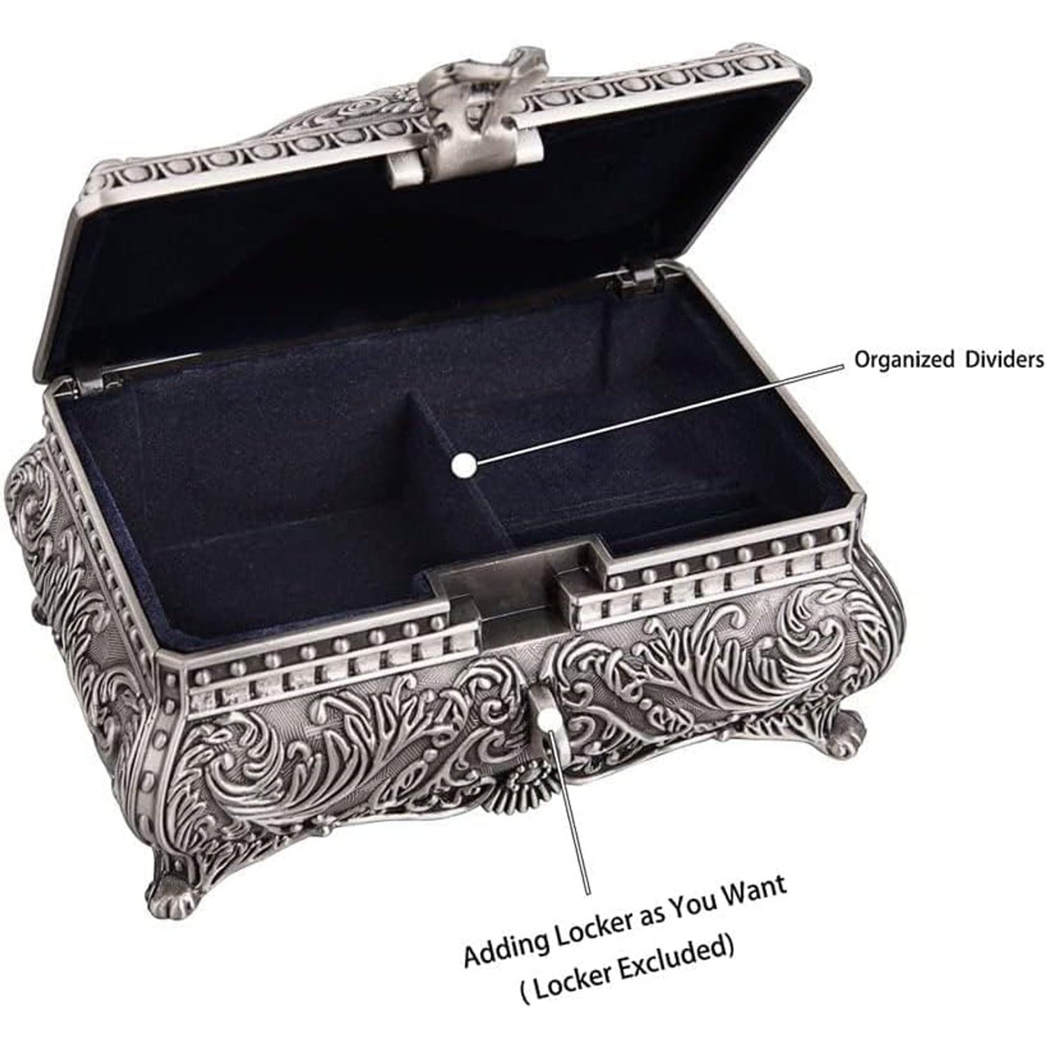 Engraved Antique Trinket Box: image 7