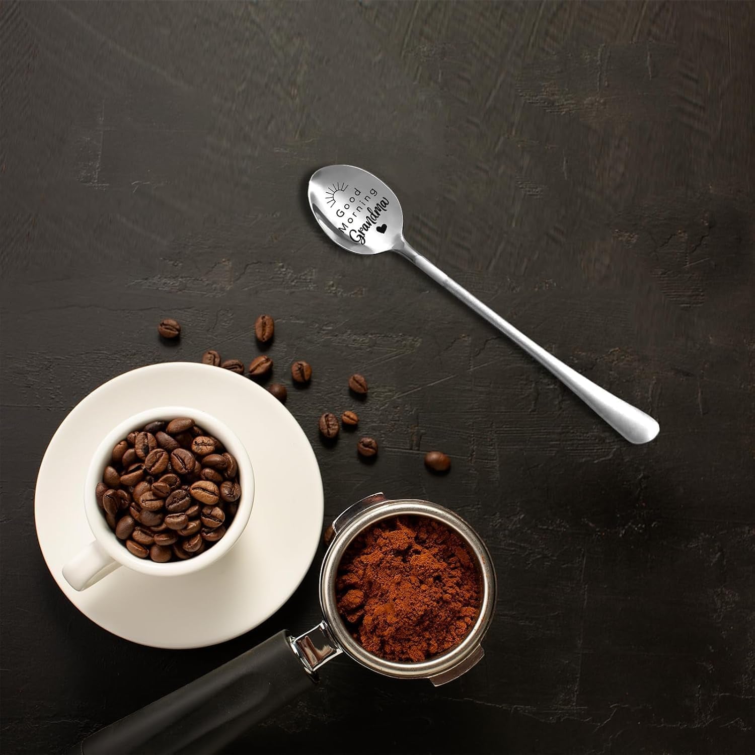Good Morning Grandma Engraved Spoon Set (2 Pieces): image 4