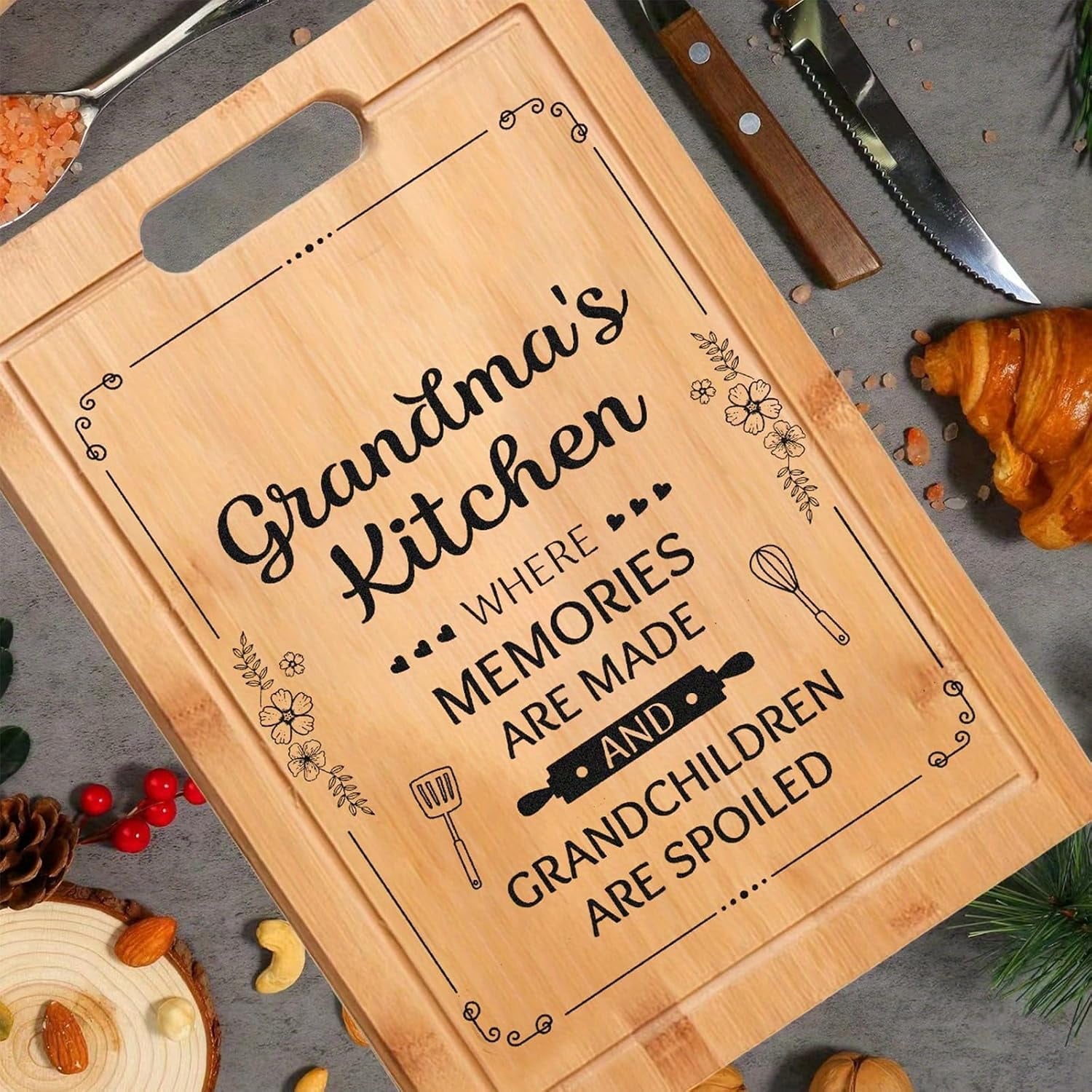 Grandma's Kitchen Engraved Chopping Board: image 4