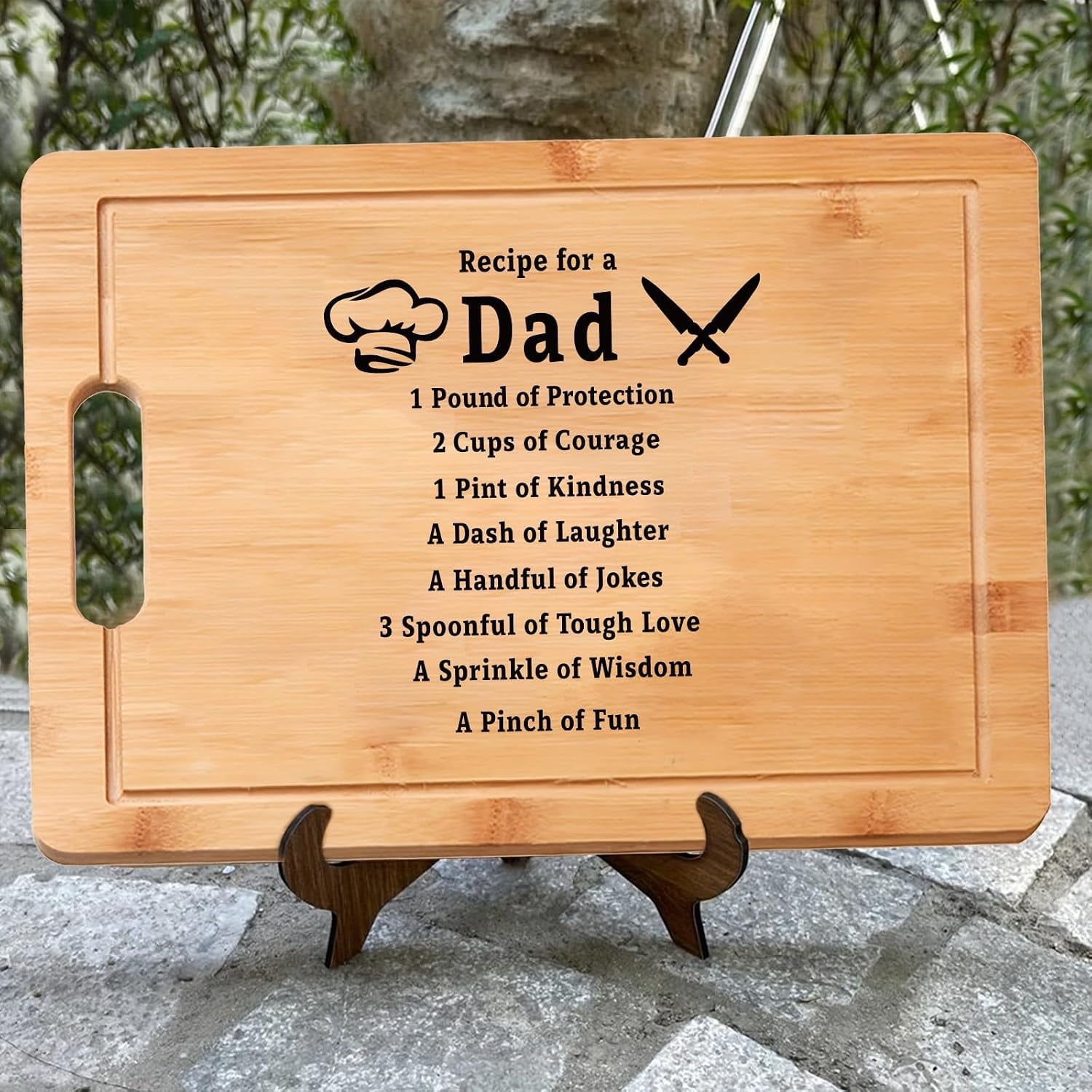 Recipe for a Dad Engraved Chopping Board: image 2