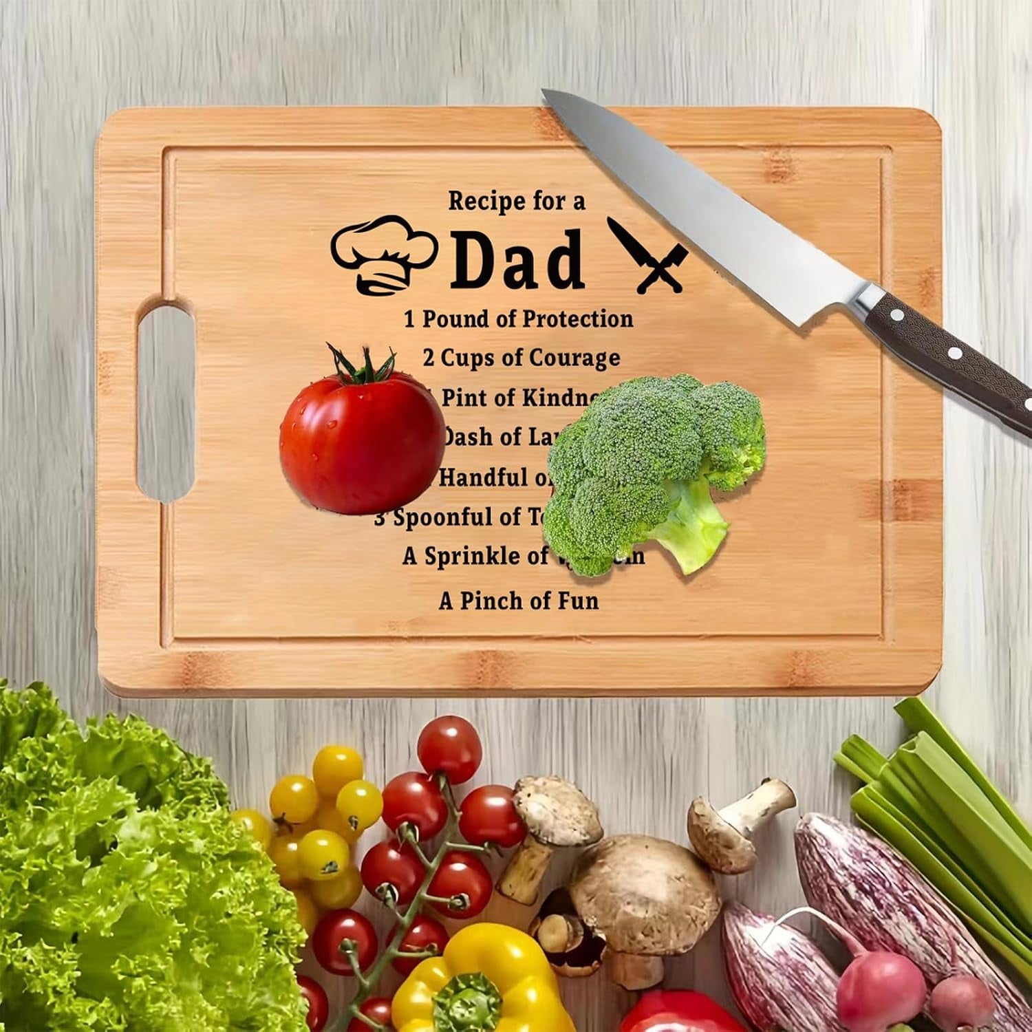 Recipe for a Dad Engraved Chopping Board: image 5