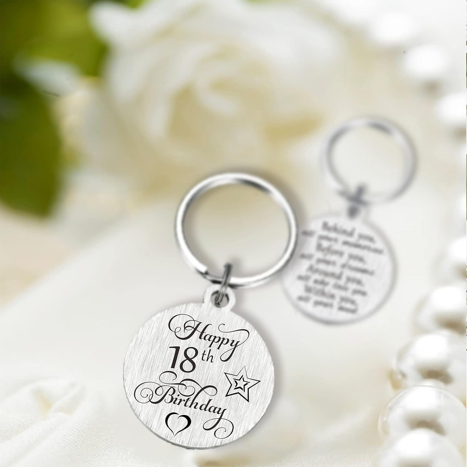Happy 18th Birthday Engraved Keyring: image 6