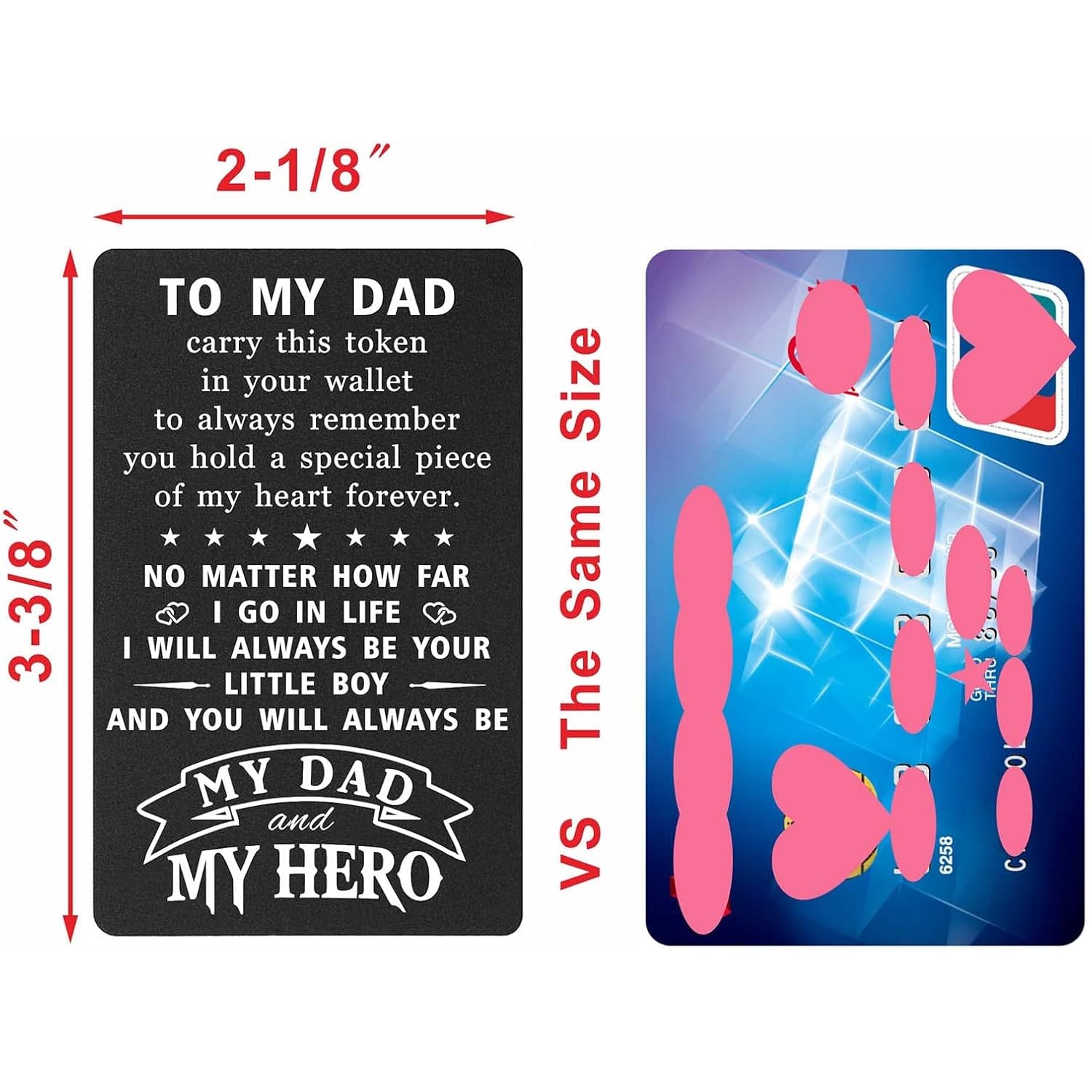 Dad Engraved Wallet Card from Son: image 2