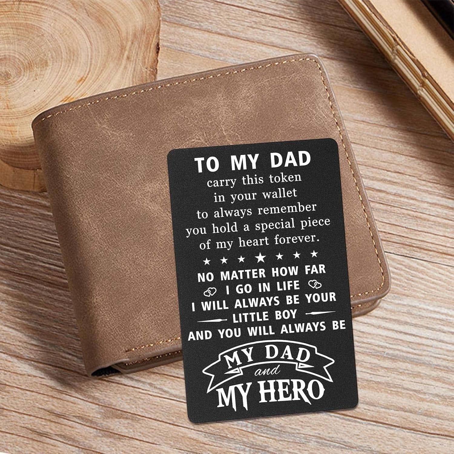 Dad Engraved Wallet Card from Son: image 4