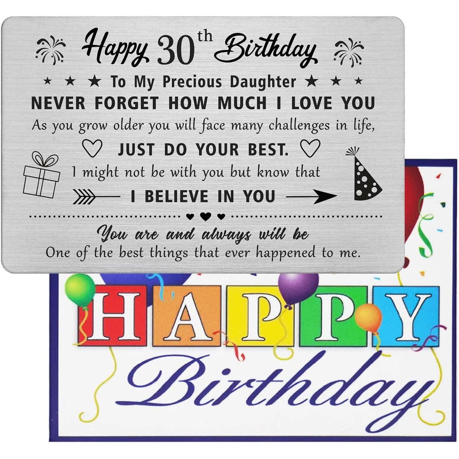 Daughter 30th Birthday Engraved Wallet Card: image 5