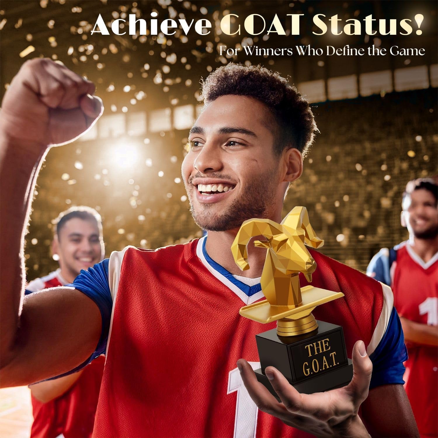 Engraved G.O.A.T. Goat Trophy Award: image 7