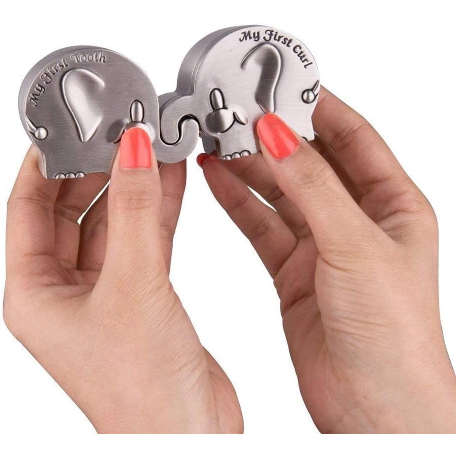 First Tooth and Curl Engraved Keepsake Boxes (Set of 2): image 4